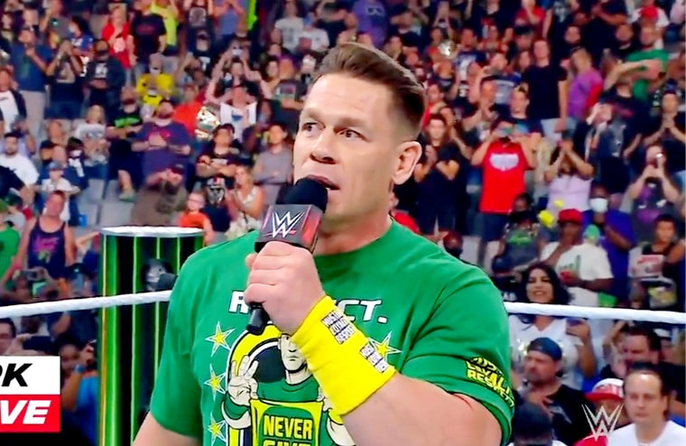 John Cena Addresses Live Crowd Following His Wwe Return Wvideo Web Is Jericho