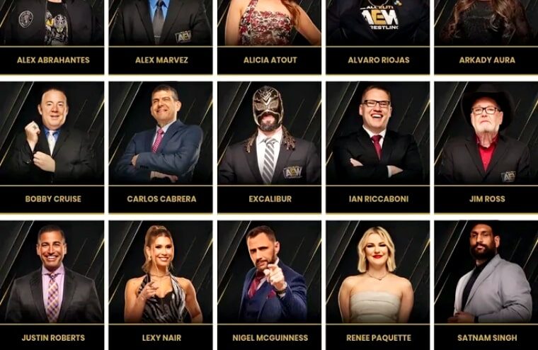 AEW Talent Recategorized On Official Roster Page